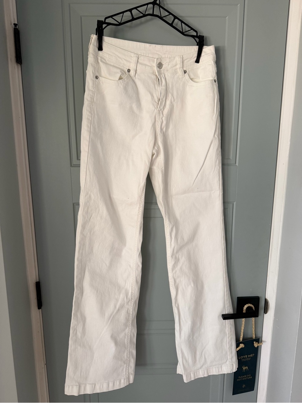 Classic White wide leg jeans